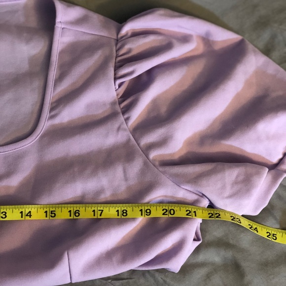 SHEIN 4X Lilac purple peplum top NWOT - Picture 9 of 13